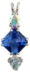 Siberian Blue Quartz Mini Magician Stone™ with Mystic Topaz & Blue Topaz