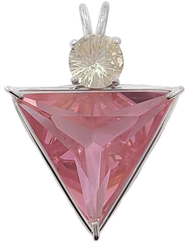 Pink Garnet Angelic Star™ with Super Nova Cut Golden Labradorite
