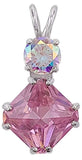 Pink Garnet Mini Magician Stone™ with Round Cut Mystic Topaz