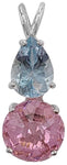 Pink Garnet Mini Radiant Heart™ with Aquamarine