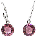 🎁 Pink Garnet Mini Radiant Heart™ Dangle Earrings (100% off)