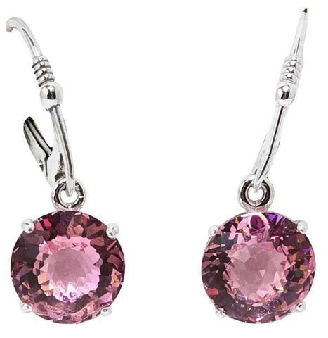 🎁 Pink Garnet Mini Radiant Heart™ Dangle Earrings (100% off)