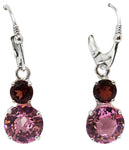 🎁 Pink Garnet Mini Radiant Heart™ with Garnet Dangle Earrings (100% off)