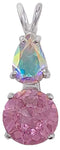 Pink Garnet Mini Radiant Heart™ with Pear Cut Mystic Topaz