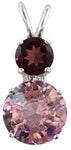 Pink Garnet Mini Radiant Heart™ with Round Cut Garnet
