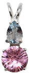 Pink Garnet Mini Super Nova™ with Pear Cut Aquamarine