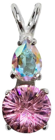 Pink Garnet Mini Super Nova™ with Pear Cut Mystic Topaz