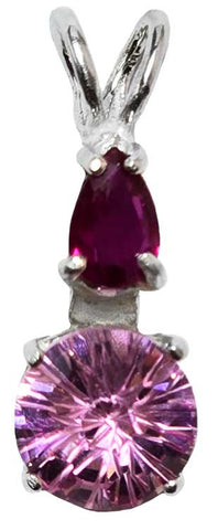 Pink Garnet Mini Super Nova™ with Pear Cut Ruby