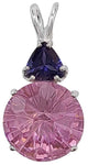 Pink Garnet Super Nova™ with Trillion Cut Iolite