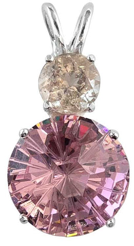 Pink Garnet Super Nova™ with Round Cut Morganite