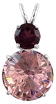 Pink Garnet Super Nova™ with Round Cut Rhodolite Garnet