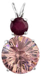 Pink Garnet Super Nova™ with Round Cut Ruby