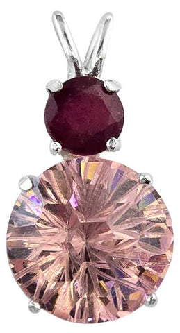 Pink Garnet Super Nova™ with Round Cut Ruby