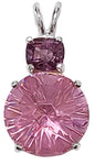 Pink Garnet Super Nova™ with Cushion Cut Violet Spinel