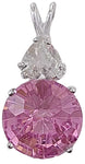 Pink Garnet Super Nova™ with Trillion Cut White Topaz