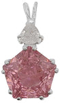 Pink Garnet Star of Venus™ with Pollucite