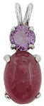Pink Tourmaline with Round Cut Amethyst Special 1