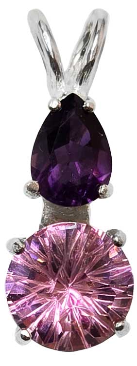 Pink Garnet Mini Super Nova™ with Pear Cut Amethyst