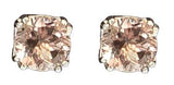 Pisces Morganite Post Earrings