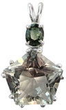 Prasiolite Star of Venus™ with Green Tourmaline