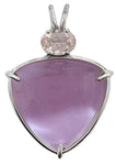 Ruby Lavender Quartz with Oval Cut Morganite Special 2