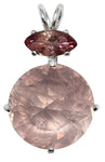 Rose Quartz Radiant Heart Crystal™ with Pink Tourmaline