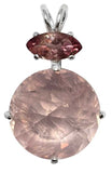 Rose Quartz Radiant Heart Crystal™ with Pink Tourmaline