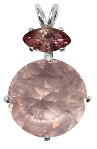 Rose Quartz Radiant Heart Crystal™ with Pink Tourmaline
