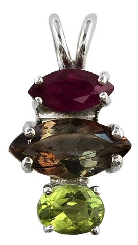 Ruby, Andalusite & Green Tourmaline