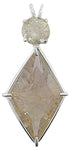 Rutilated Quartz Ascension Star™ with Round Cut Golden Labradorite