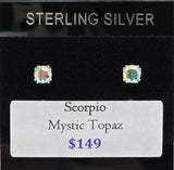 Scorpio Mystic Topaz Post Earrings