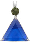 Siberian Blue Quartz Star of David™ with Moldavite