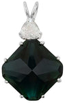 Siberian Green Quartz Regular Magician Stone™ With Trillion Cut White Topaz