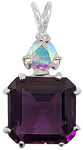 Siberian Purple Quartz Earth Heart Crystal™ with Mystic Topaz