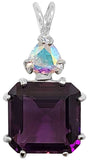 Siberian Purple Quartz Earth Heart Crystal™ with Mystic Topaz