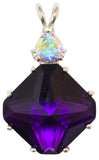 Siberian Purple Quartz Regular Magician Stone™ with Mystic Topaz