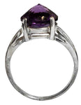 Siberian Purple Quartz Radiant Heart Crystal™ Ring