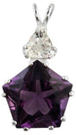 Siberian Purple Quartz Star of Venus™ With Danburite