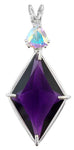 Siberian Purple Quartz Ascension Star™ with Mystic Topaz