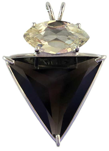 Smokey Quartz Angelic Star™ with Marquise Cut Golden Labradorite