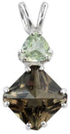 Smokey Quartz Mini Magician Stone™ with Trillion Cut Andaras Crystal Glass