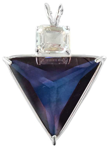 Tanzine Aura Angelic Star™ with Emerald Cut Pollucite