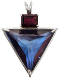 Tanzine Aura Angelic Star™ with Emerald Cut Rhodolite Garnet