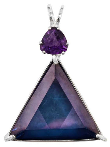 Tanzine Aura Star of David™ with Trillion Cut Amethyst