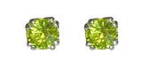 Virgo Peridot Post Earrings