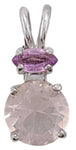 Rose Quartz with Marquise Pink Sapphire Special 2
