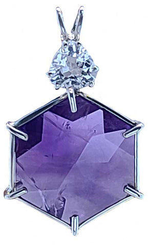Amethyst Flower of Life™ with Danburite
