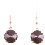 Siberian Purple Quartz Radiant Heart Crystal™ Earrings