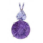 Amethyst 14mm Super Nova™ with Trillion Cut Clear Quartz Special 2