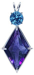 Amethyst Ascension Star™ with Round Cut Blue Topaz